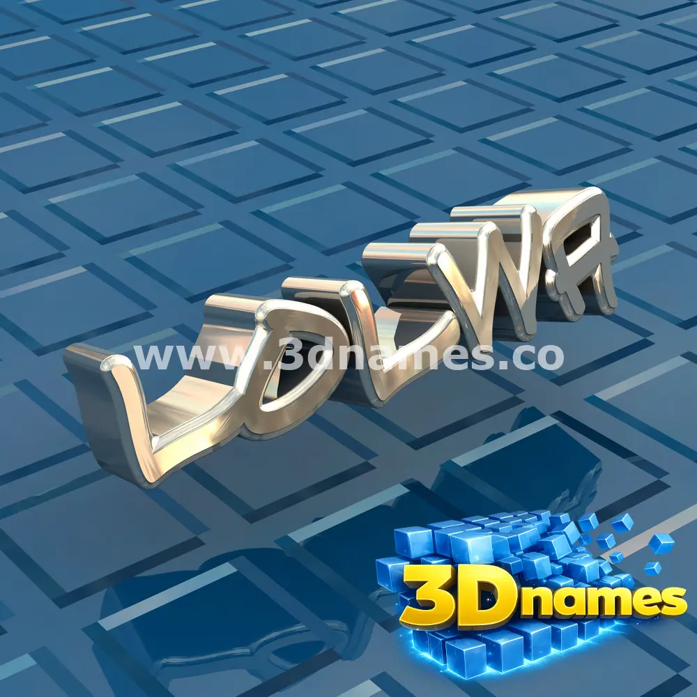 lolwa in Blue Bling style - 3D name wallpaper