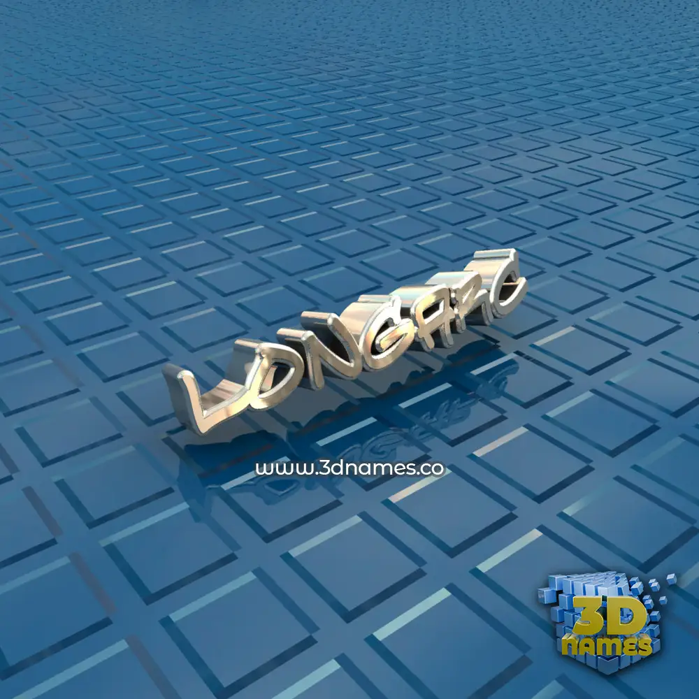 longarc in Blue Bling style - 3D name wallpaper
