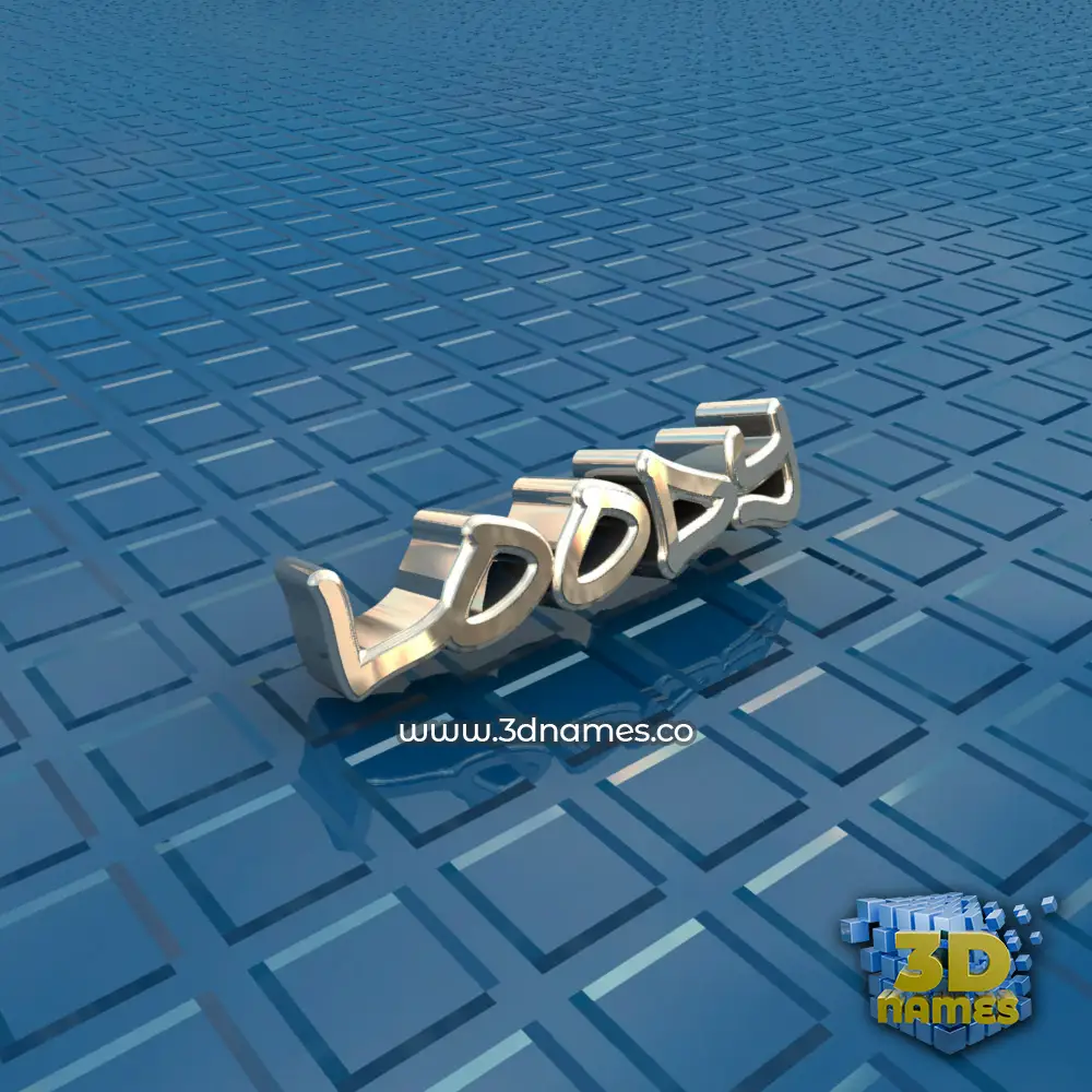 loody in Blue Bling style - 3D name wallpaper