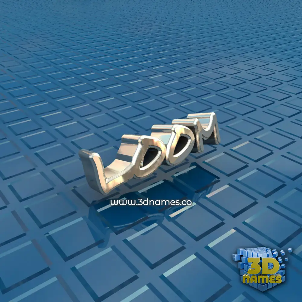 loom in Blue Bling style - 3D name wallpaper