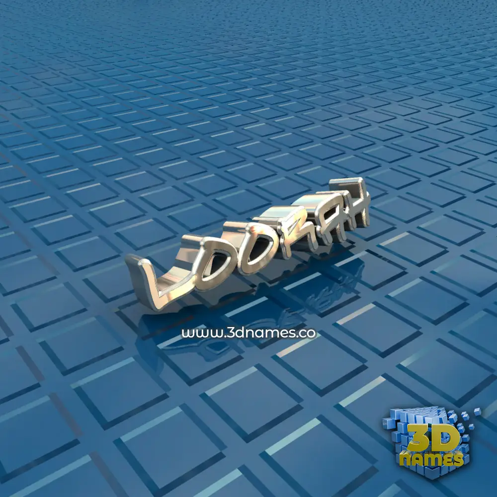 loorah in Blue Bling style - 3D name wallpaper