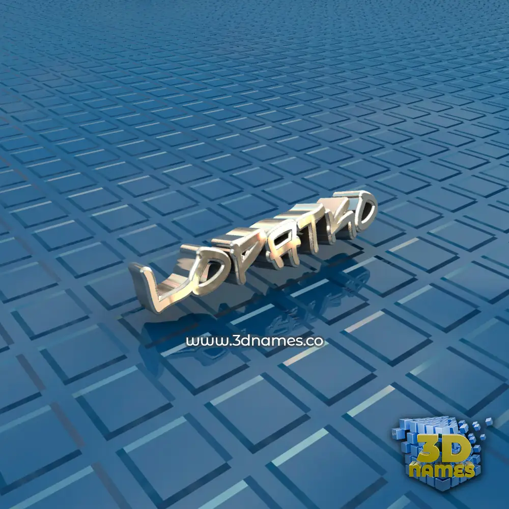 lopatko in Blue Bling style - 3D name wallpaper