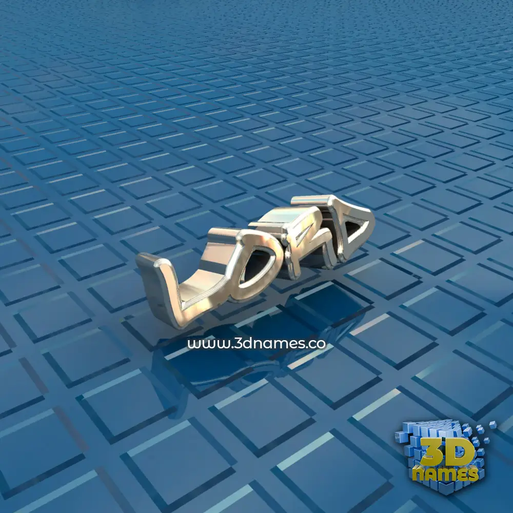 lord in Blue Bling style - 3D name wallpaper