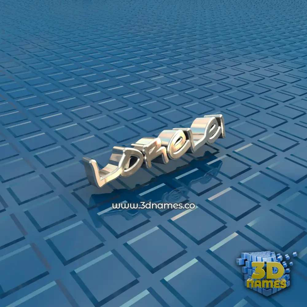 lorelei in Blue Bling style - 3D name wallpaper