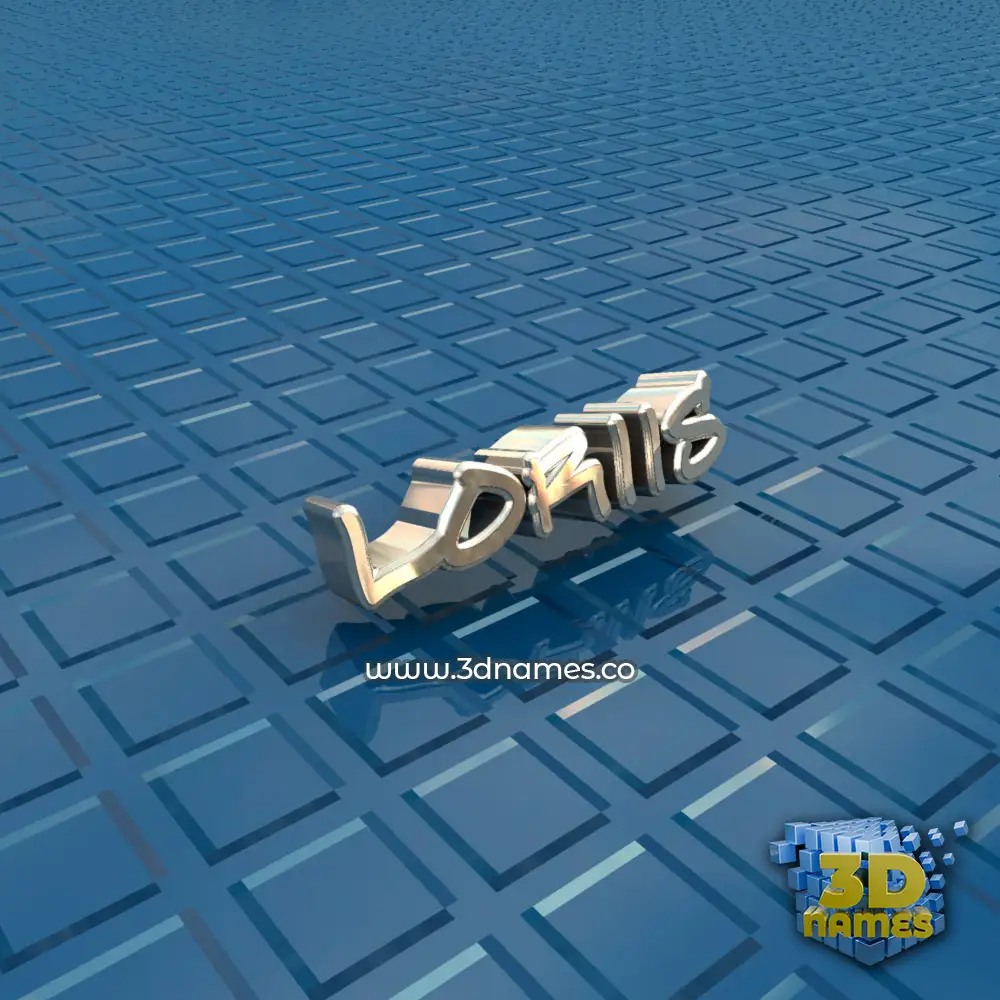 loriis in Blue Bling style - 3D name wallpaper