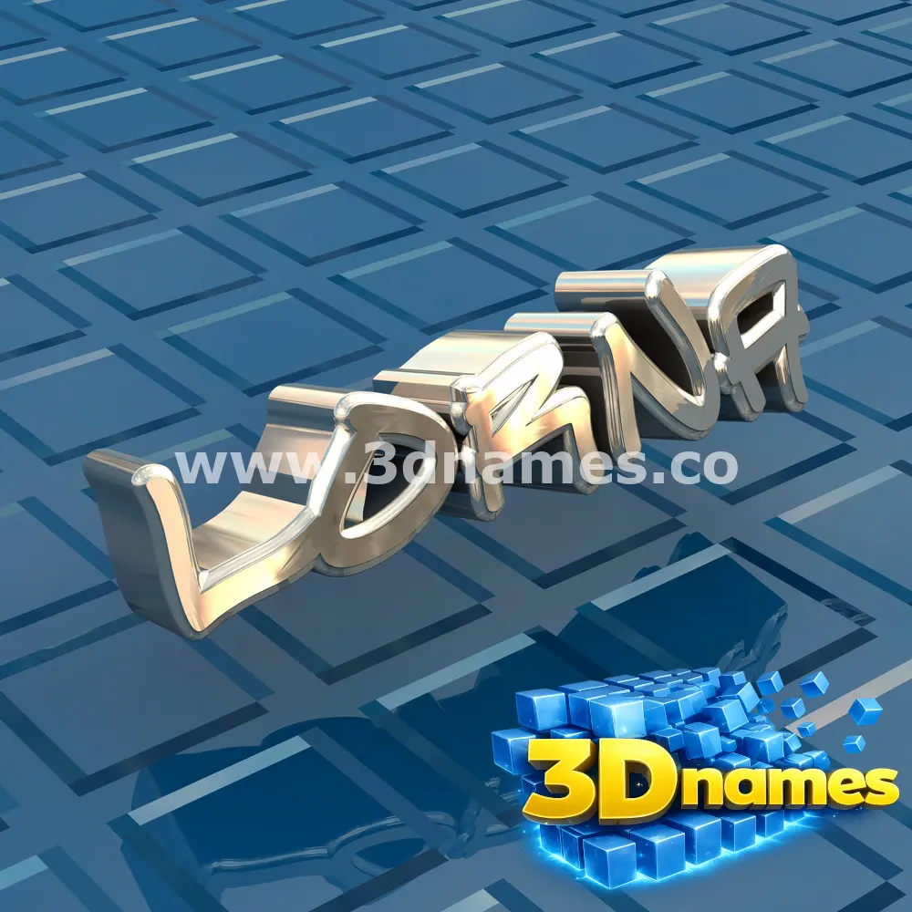 lorna in Blue Bling style - 3D name wallpaper