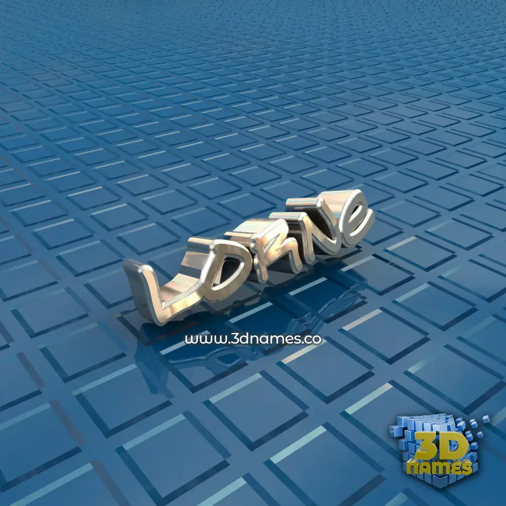 lorne in Blue Bling style - 3D name wallpaper