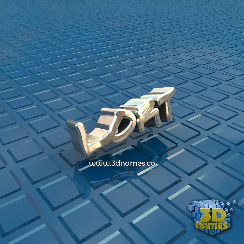 lort in Blue Bling style - 3D name wallpaper