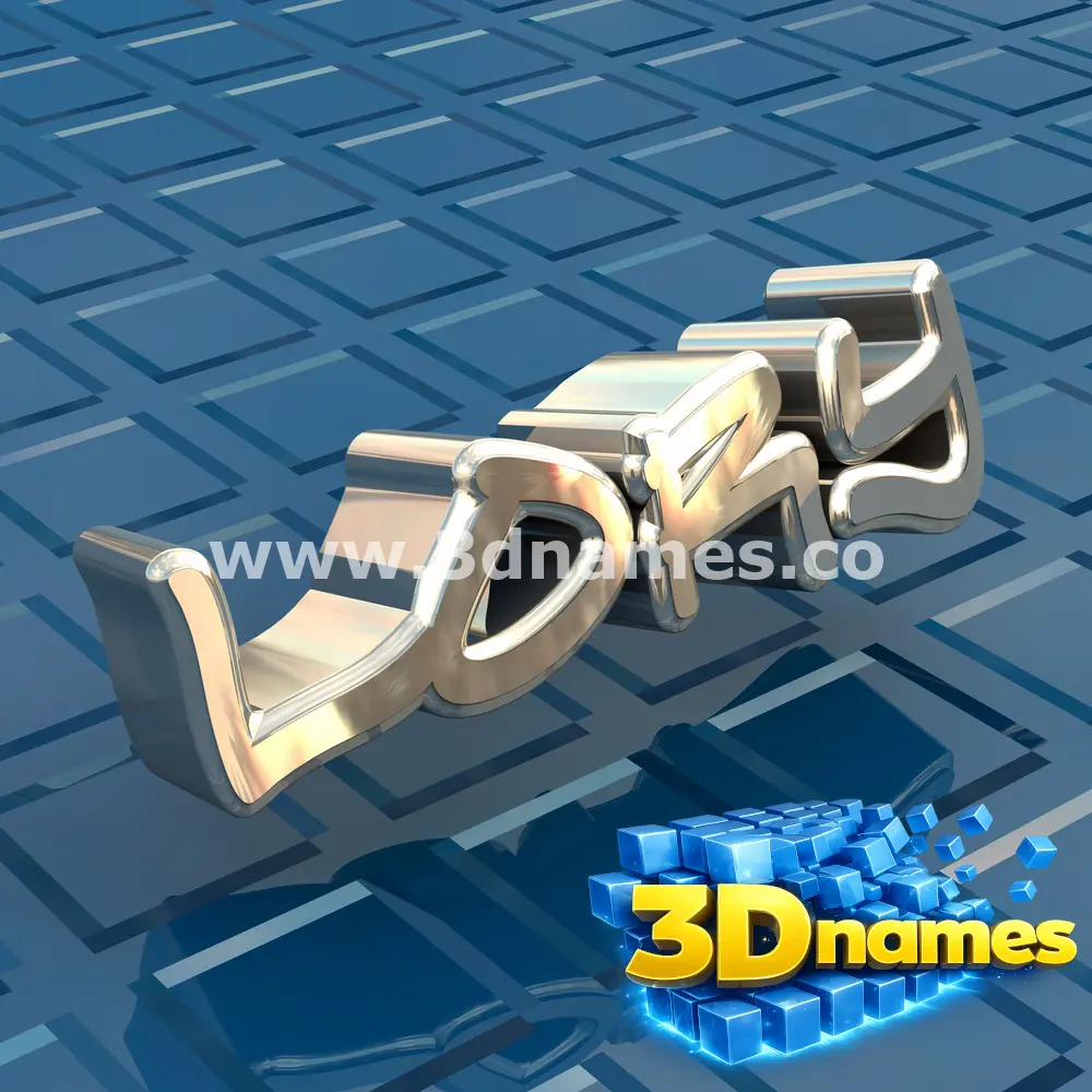 lory in Blue Bling style - 3D name wallpaper