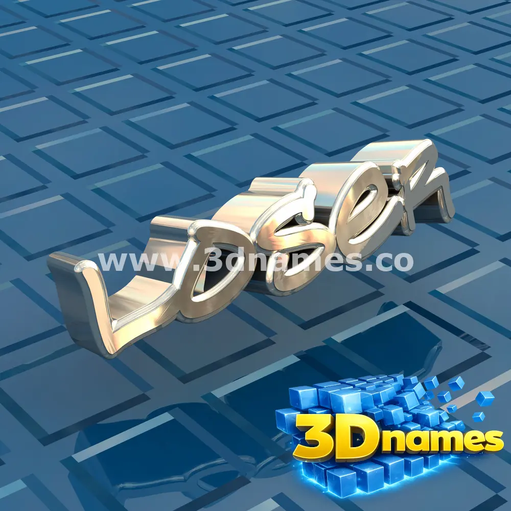 loser in Blue Bling style - 3D name wallpaper