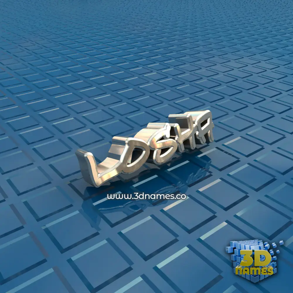 losha in Blue Bling style - 3D name wallpaper