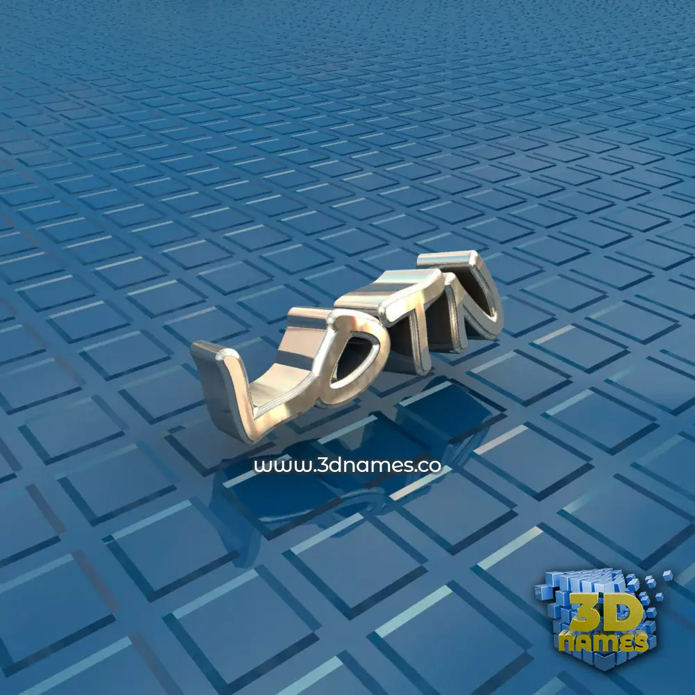 lotn in Blue Bling style - 3D name wallpaper