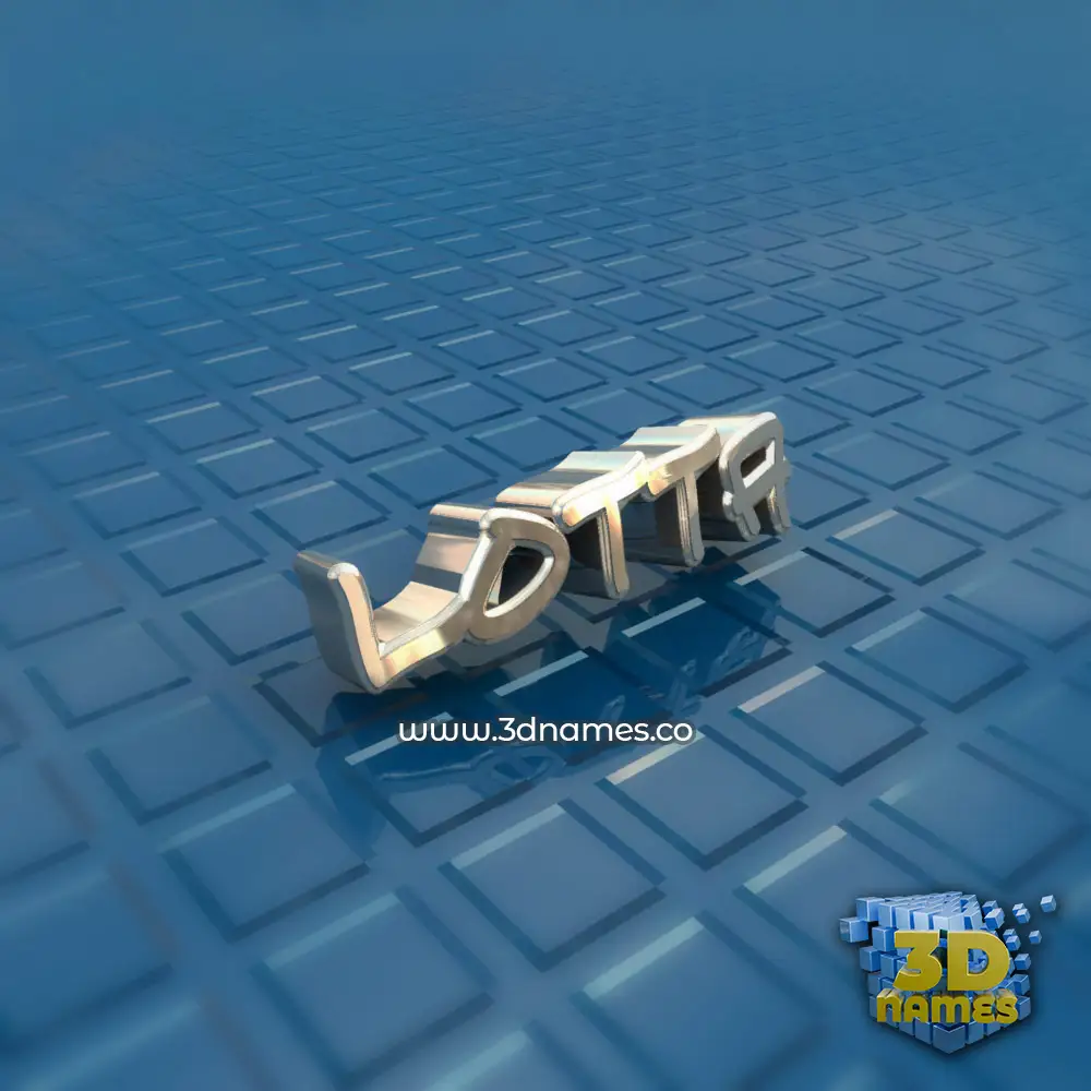 lotta in Blue Bling style - 3D name wallpaper
