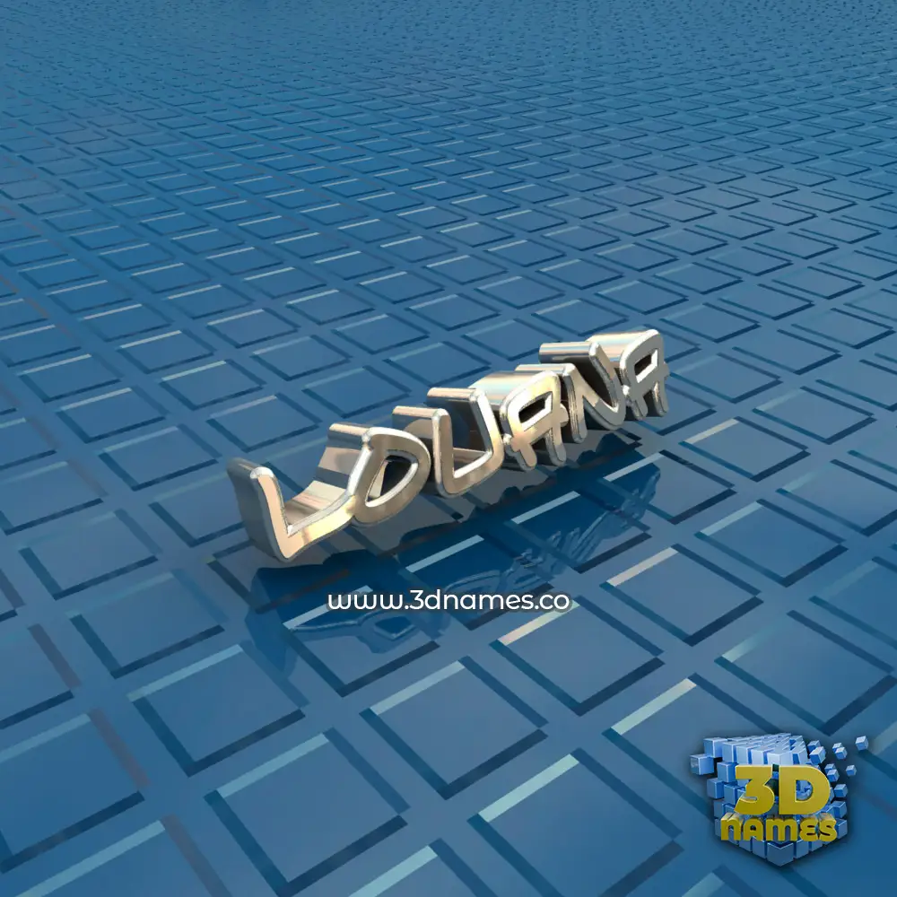 louana in Blue Bling style - 3D name wallpaper
