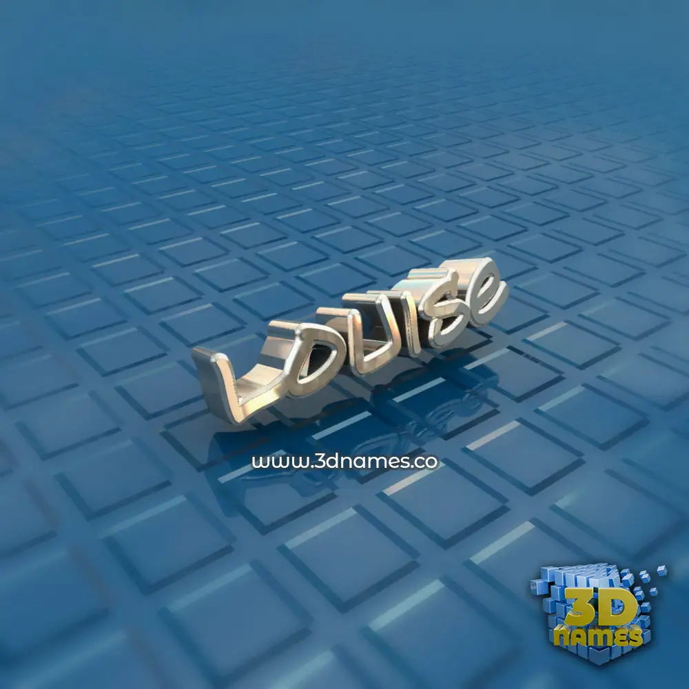louise in Blue Bling style - 3D name wallpaper