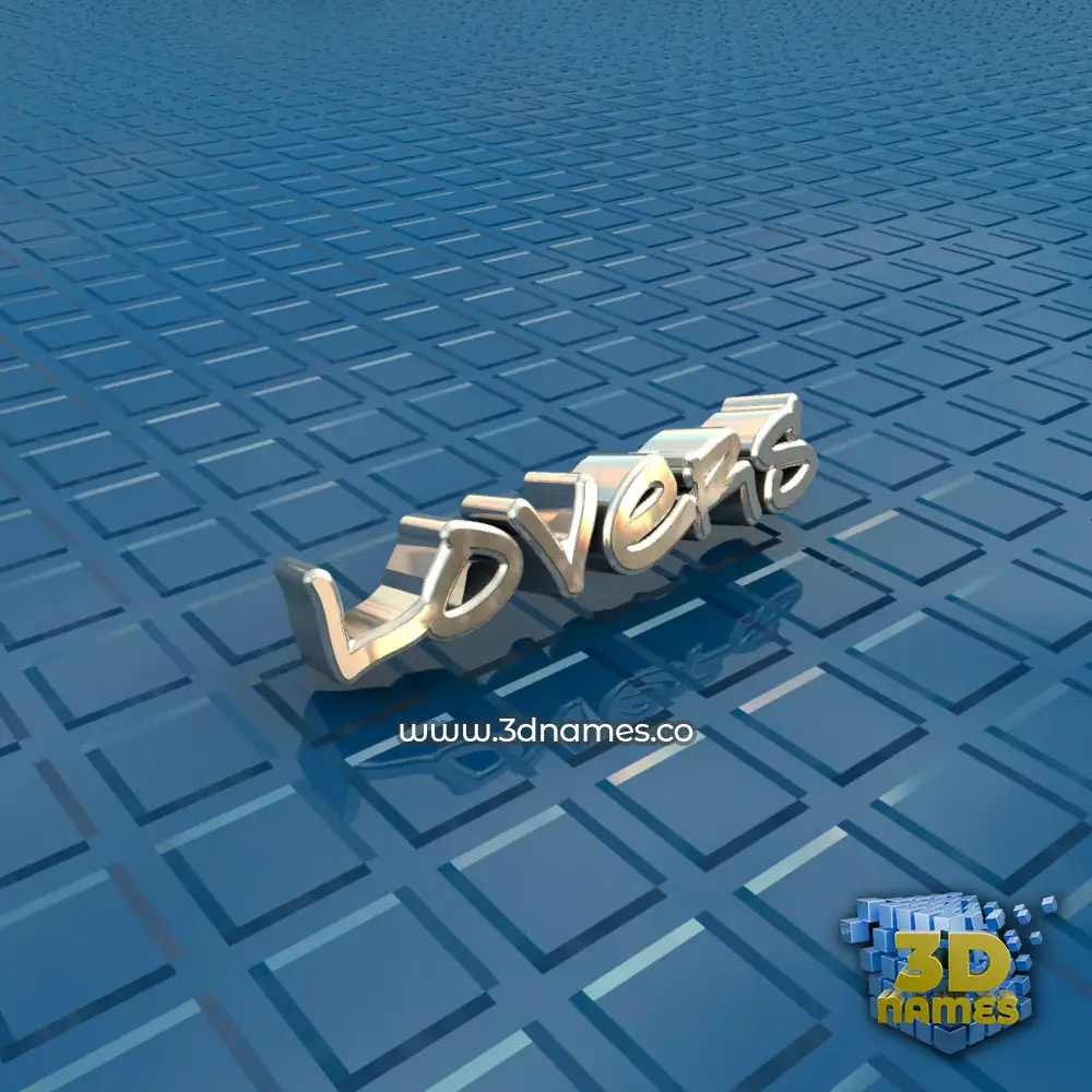 lovers in Blue Bling style - 3D name wallpaper