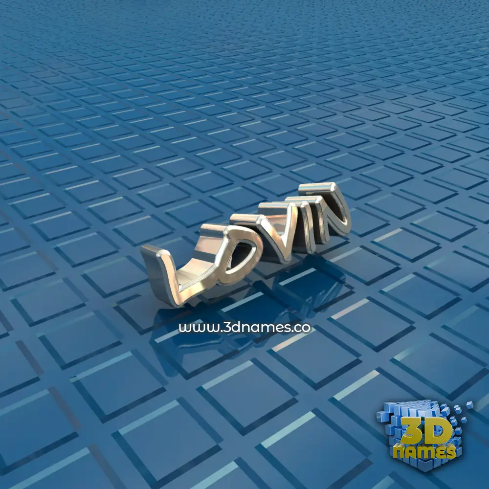 lovin in Blue Bling style - 3D name wallpaper