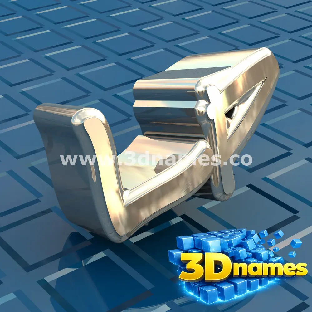 lp in Blue Bling style - 3D name wallpaper