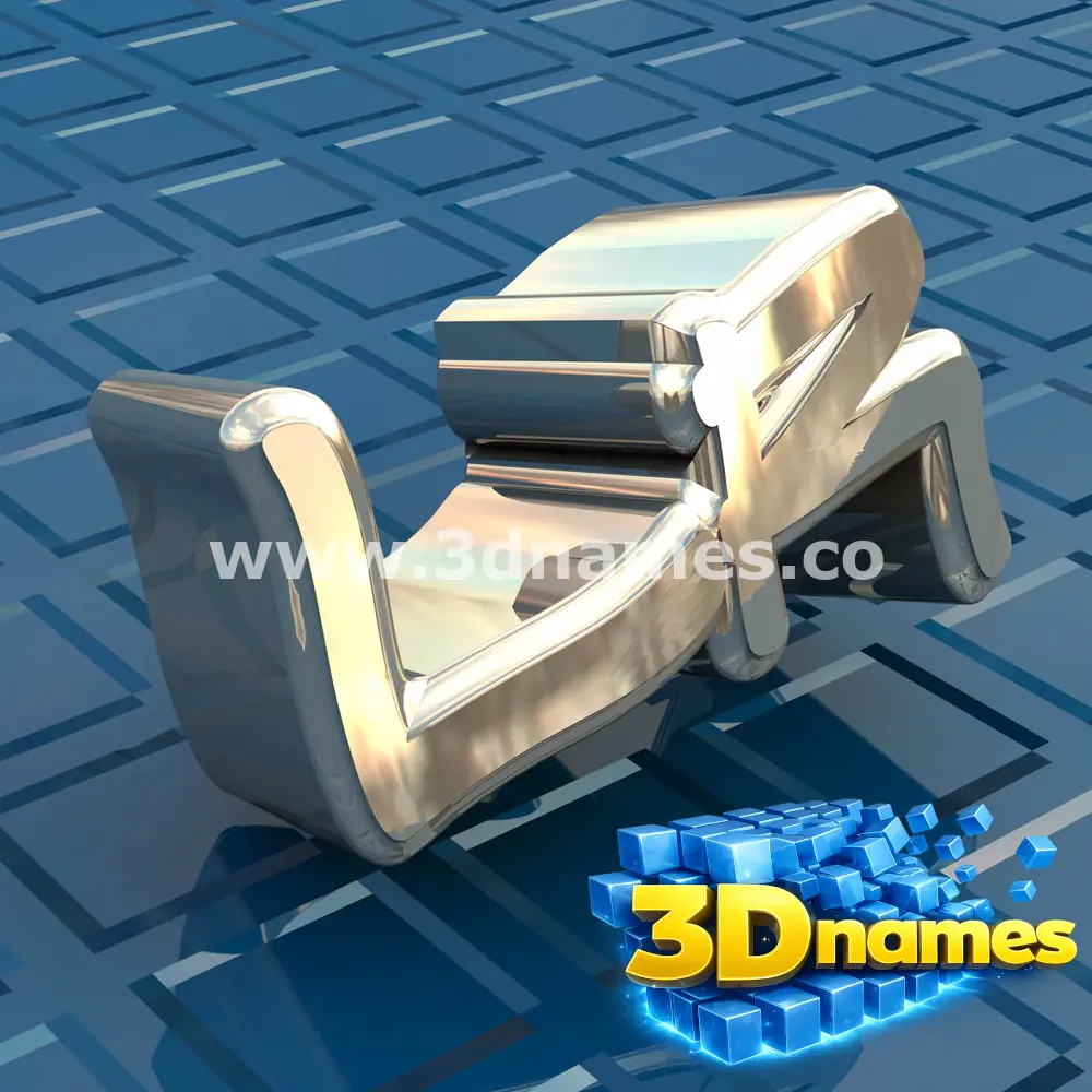 lr in Blue Bling style - 3D name wallpaper