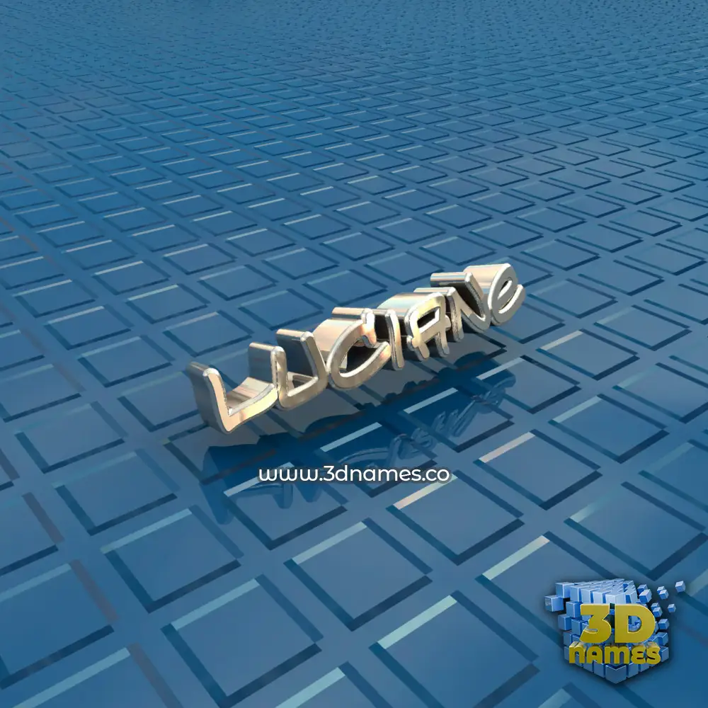 luciane in Blue Bling style - 3D name wallpaper