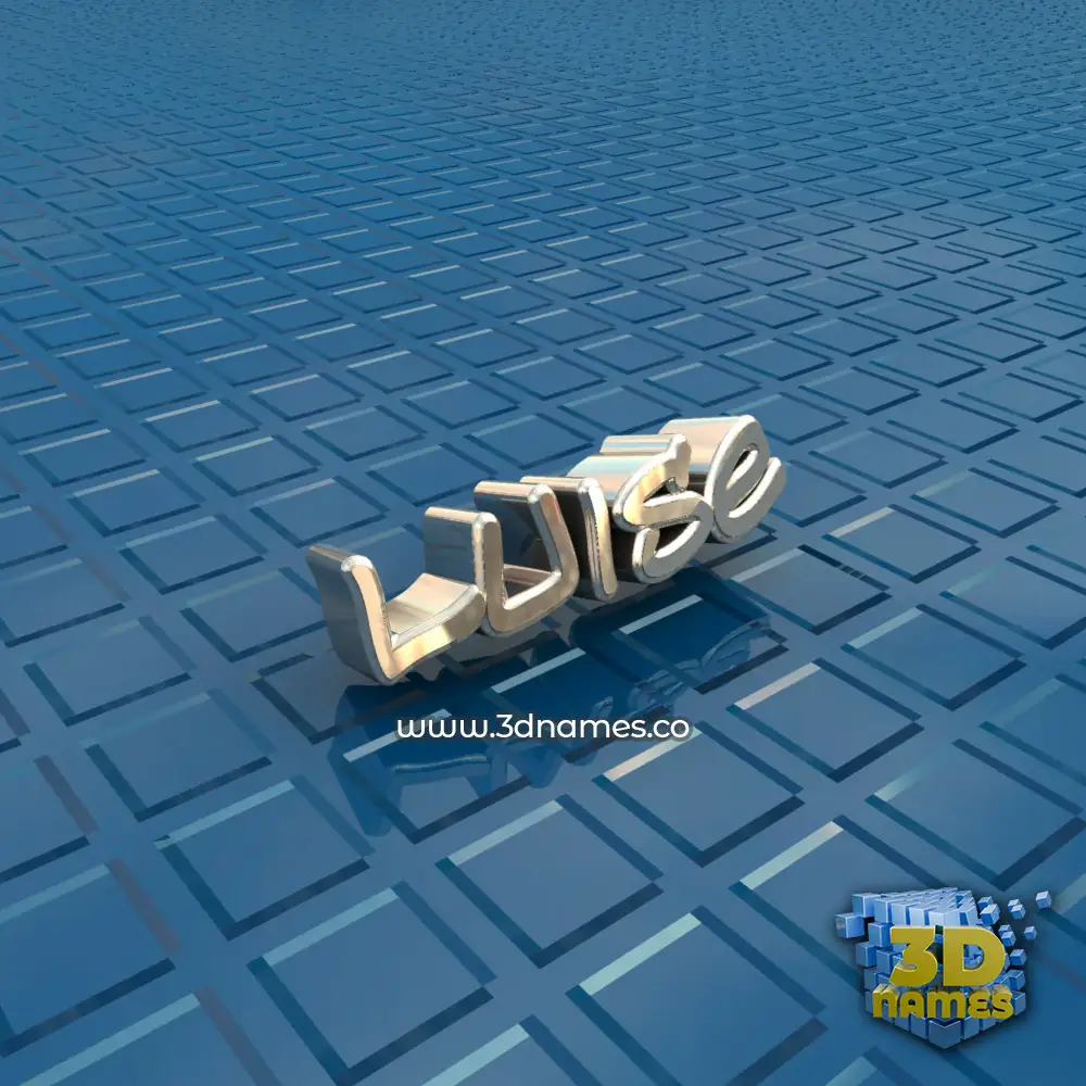 luise in Blue Bling style - 3D name wallpaper