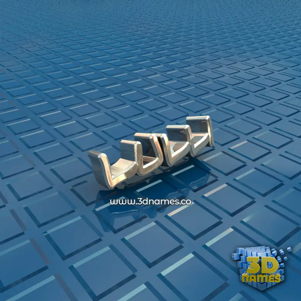 lulli in Blue Bling style - 3D name wallpaper