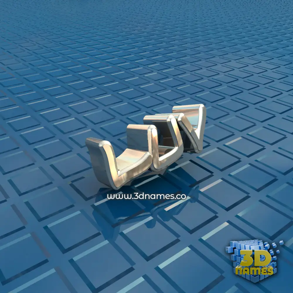 luv in Blue Bling style - 3D name wallpaper