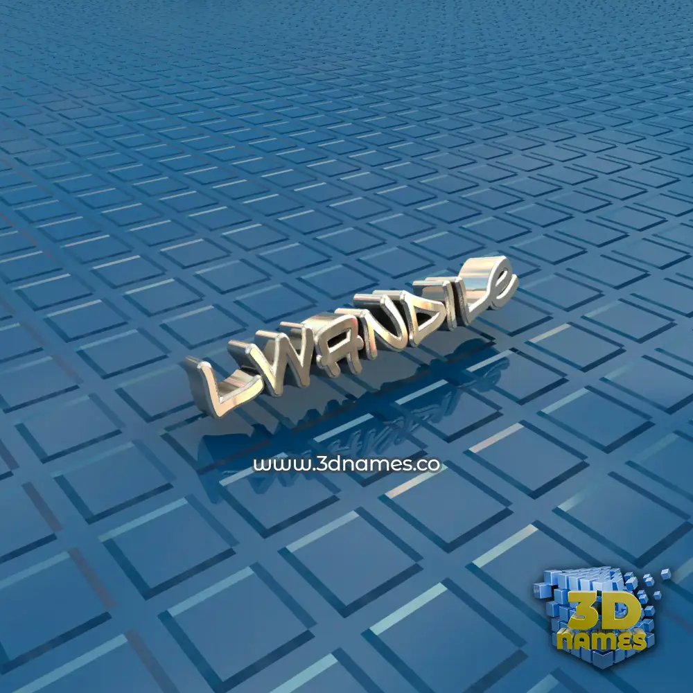 lwandile in Blue Bling style - 3D name wallpaper