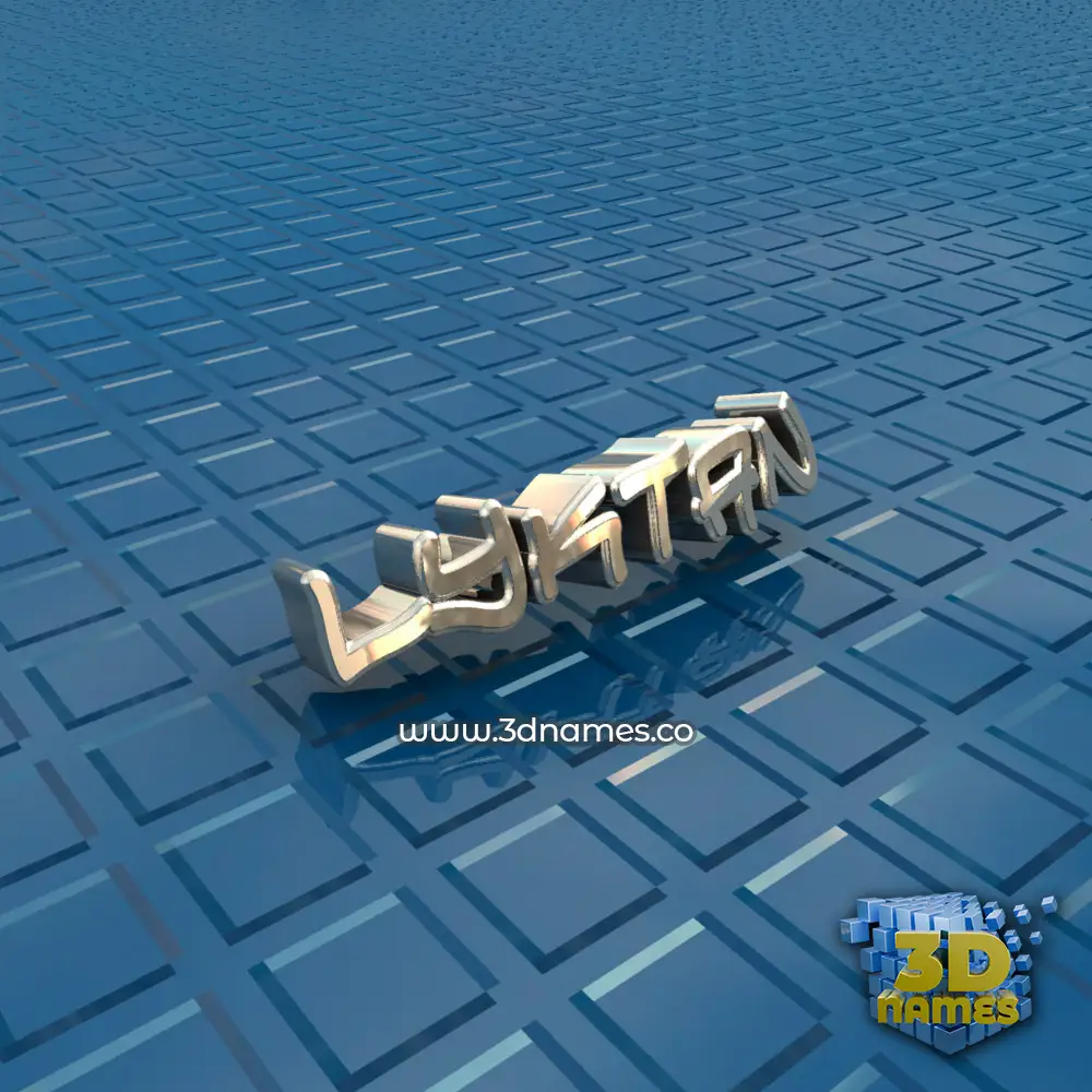 lyktan in Blue Bling style - 3D name wallpaper