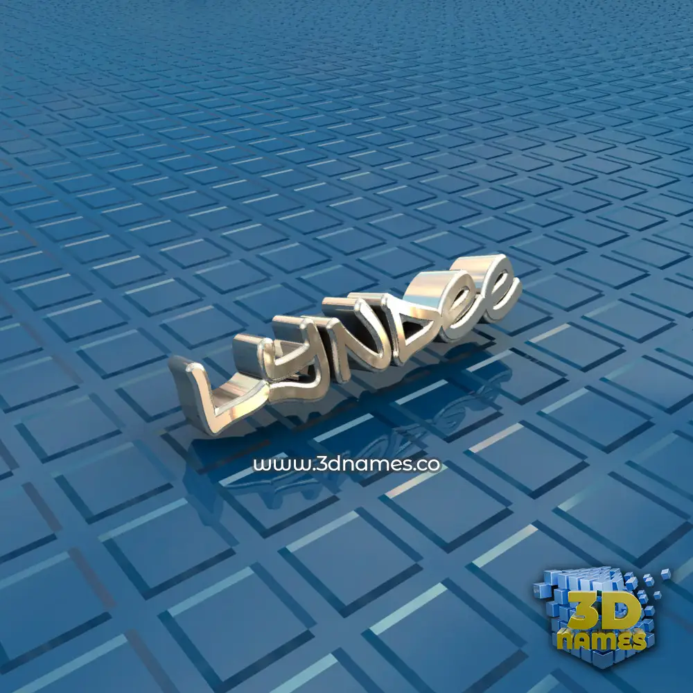 lyndee in Blue Bling style - 3D name wallpaper