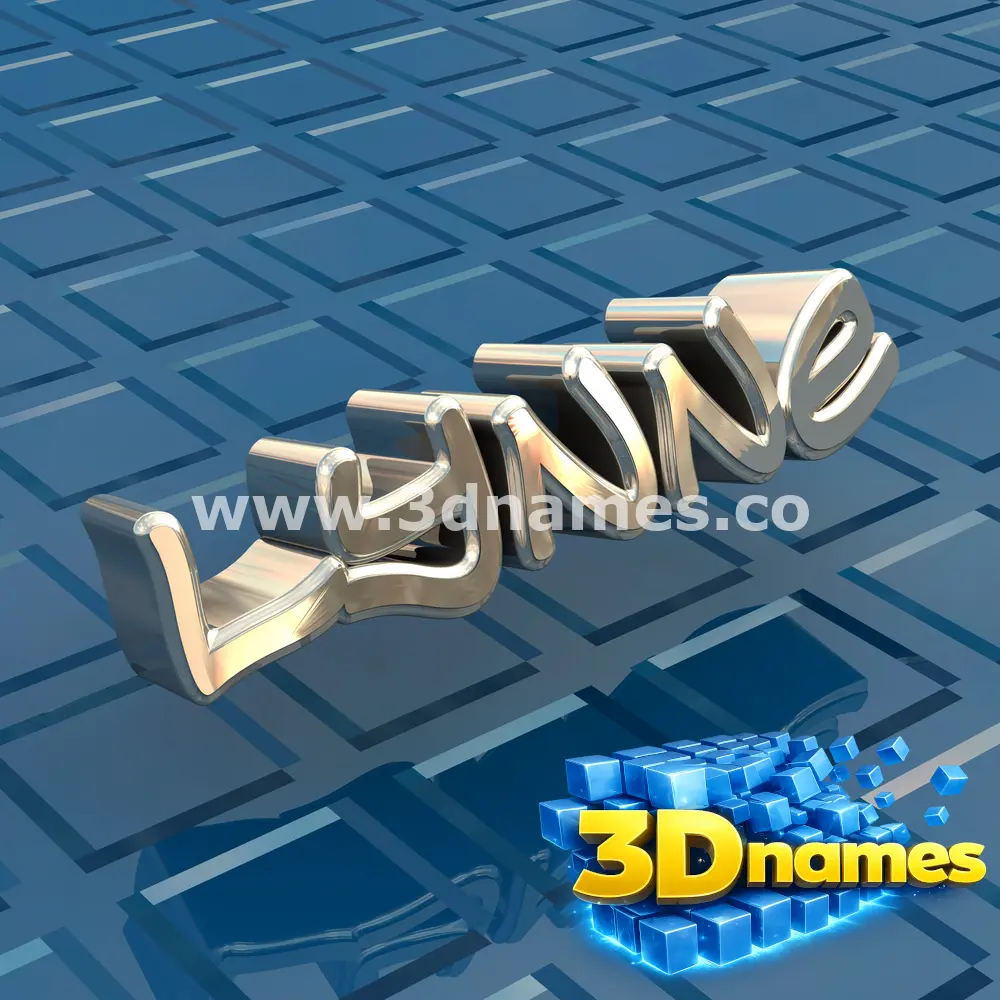 lynne in Blue Bling style - 3D name wallpaper