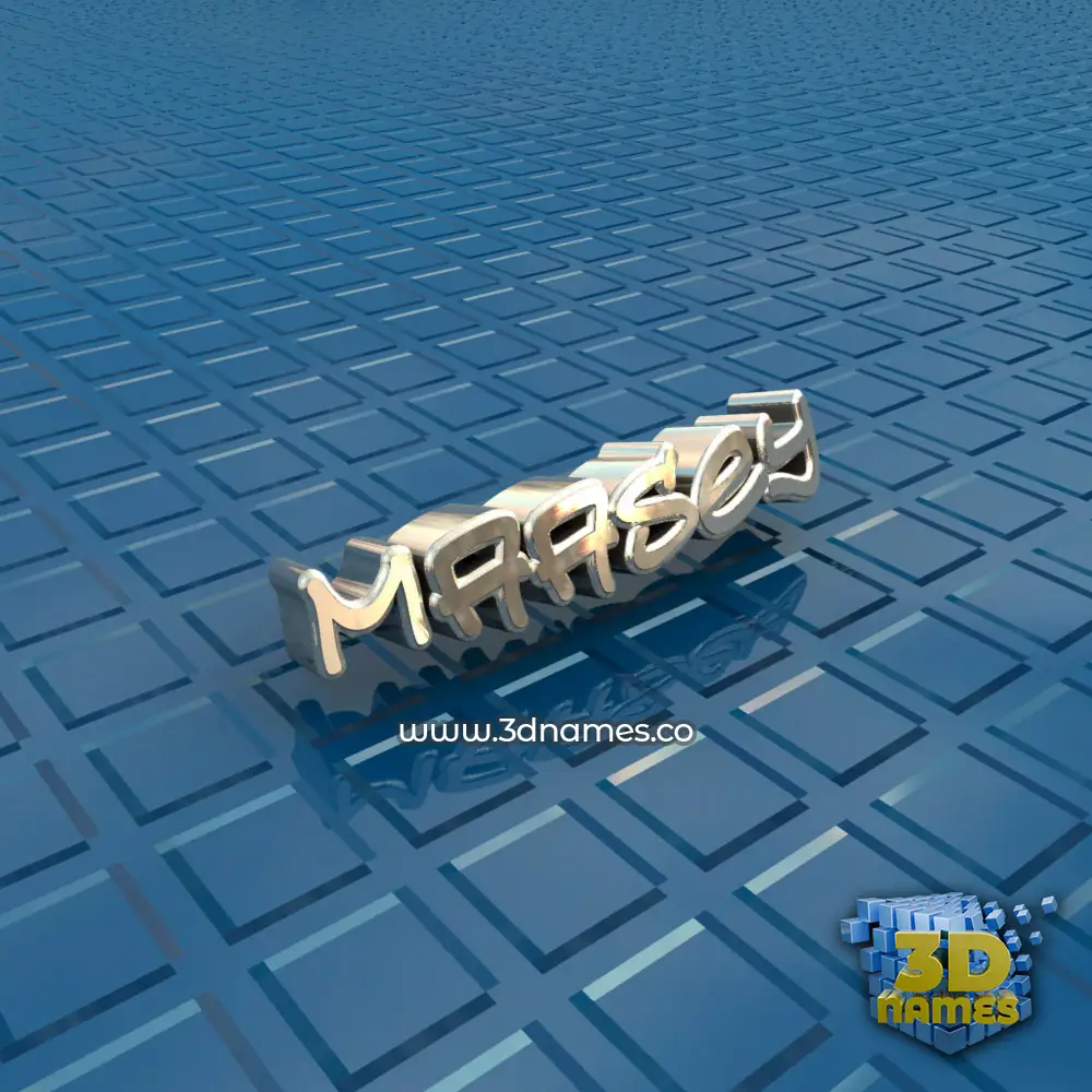 maasey in Blue Bling style - 3D name wallpaper