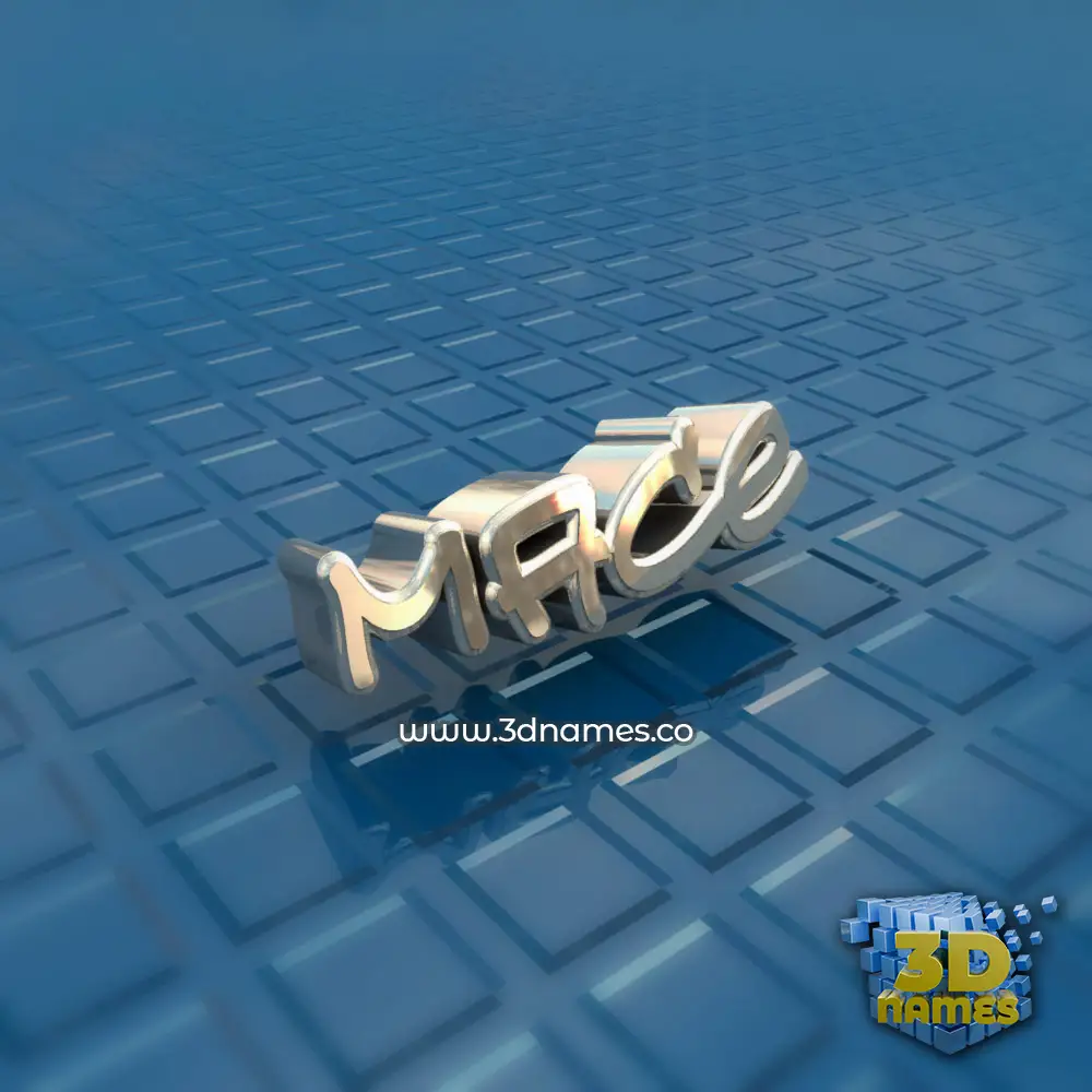 mace in Blue Bling style - 3D name wallpaper