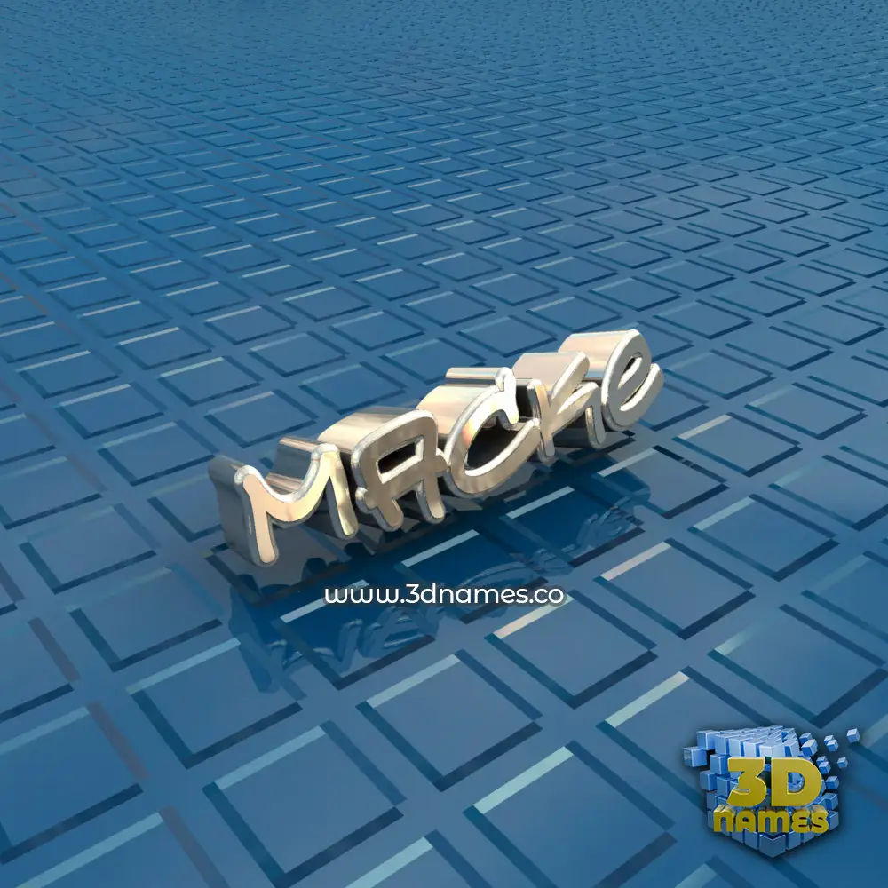 macke in Blue Bling style - 3D name wallpaper
