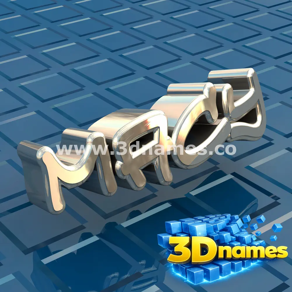 macy in Blue Bling style - 3D name wallpaper