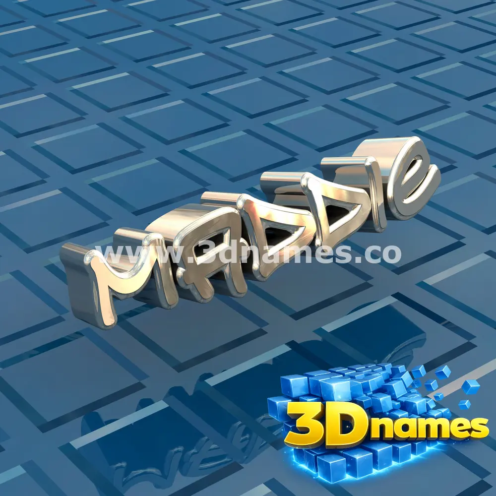 maddie in Blue Bling style - 3D name wallpaper