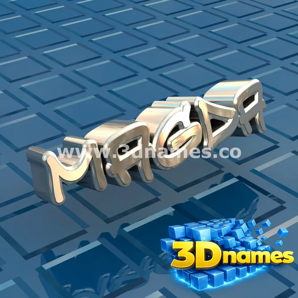 magda in Blue Bling style - 3D name wallpaper