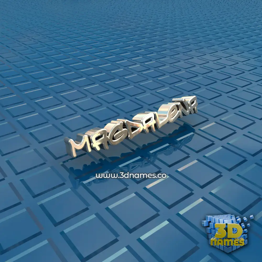 magdalena in Blue Bling style - 3D name wallpaper