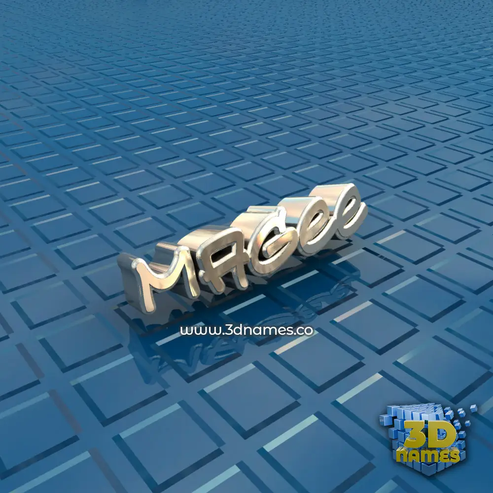 magee in Blue Bling style - 3D name wallpaper