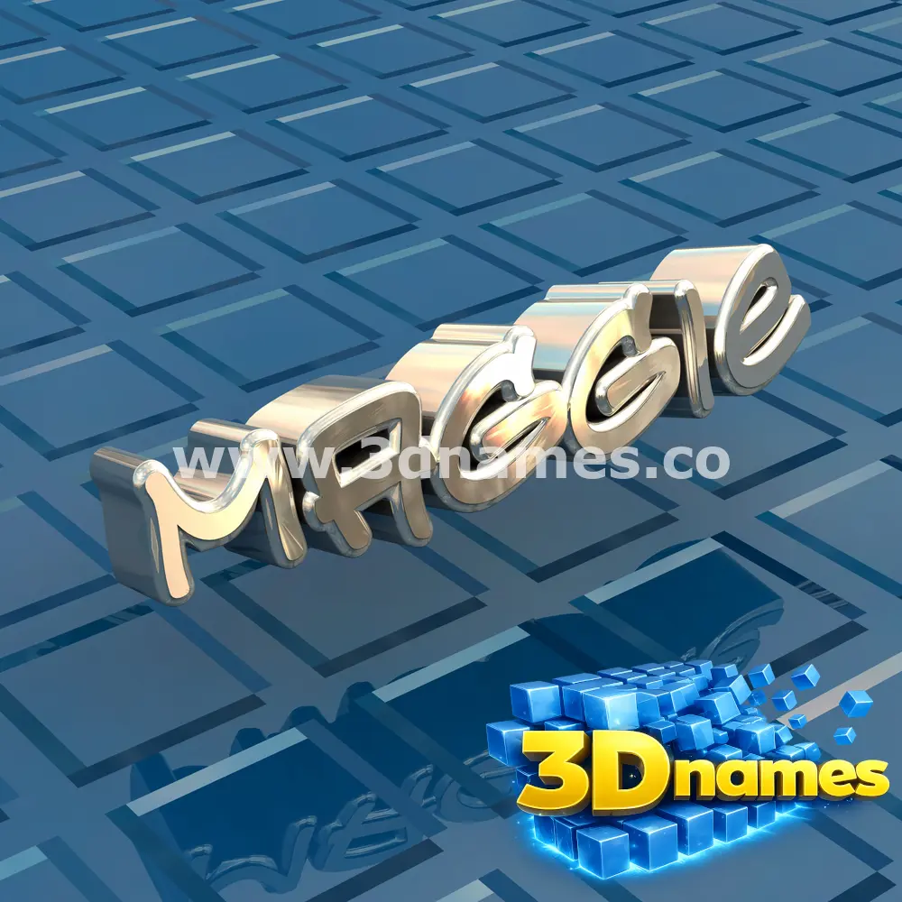 maggie in Blue Bling style - 3D name wallpaper