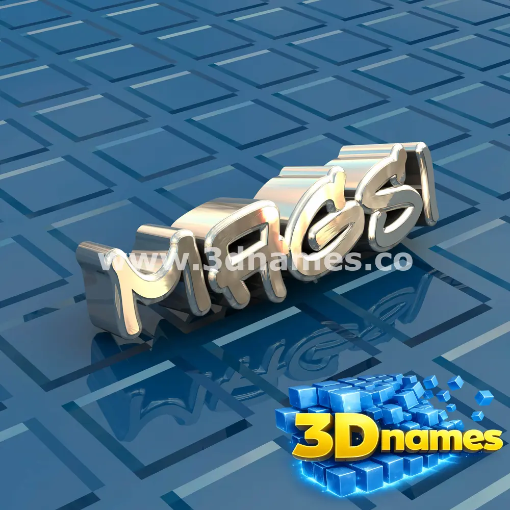 magsi in Blue Bling style - 3D name wallpaper