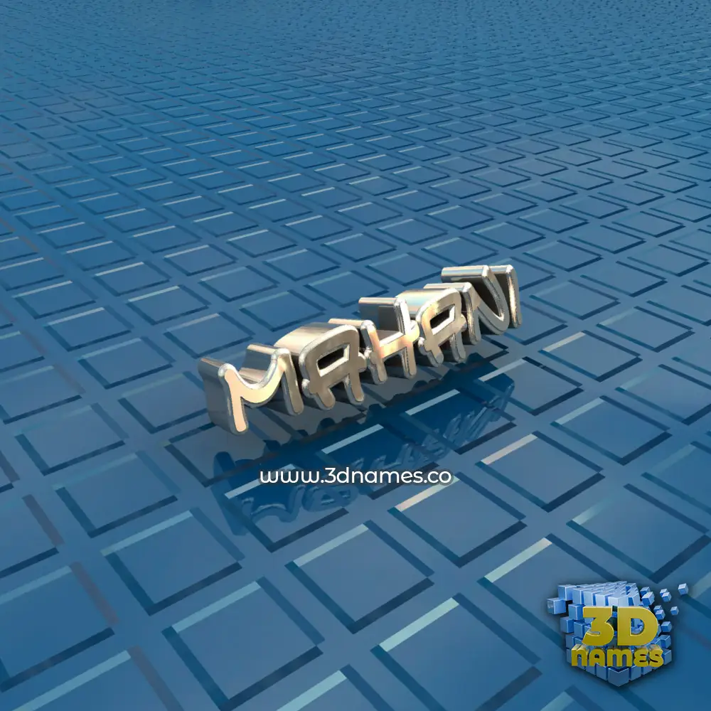 mahani in Blue Bling style - 3D name wallpaper