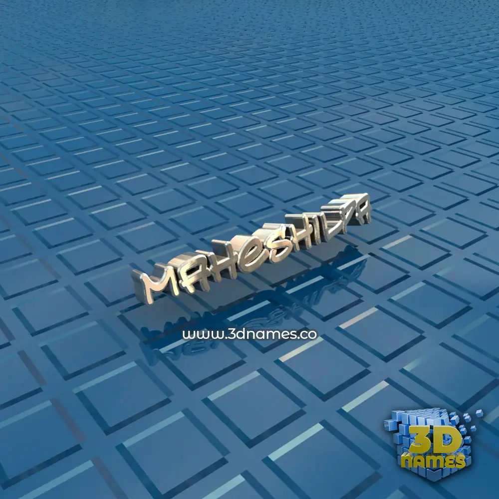 maheshilpa in Blue Bling style - 3D name wallpaper
