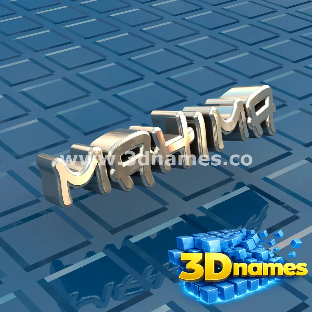 mahima in Blue Bling style - 3D name wallpaper