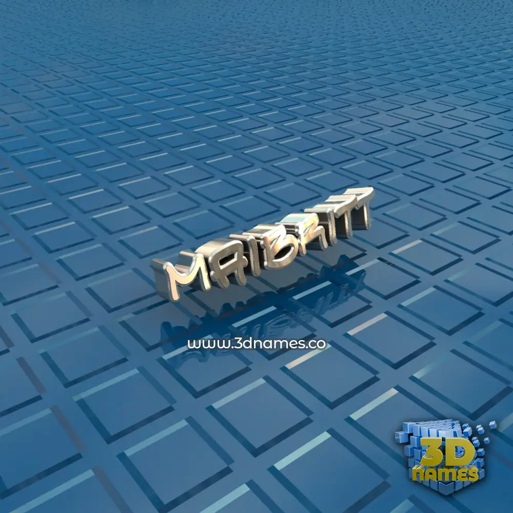 maibritt in Blue Bling style - 3D name wallpaper
