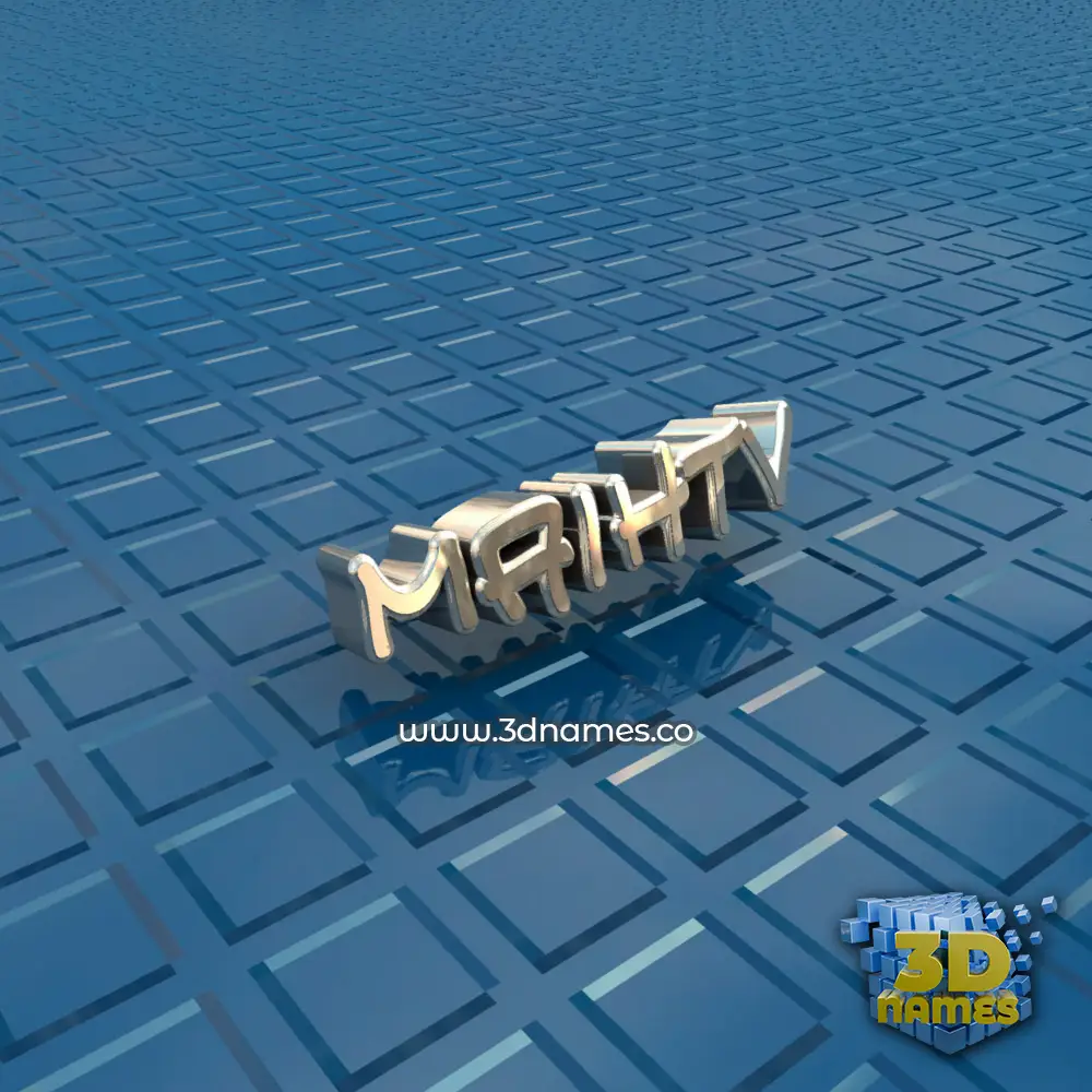 maihtv in Blue Bling style - 3D name wallpaper