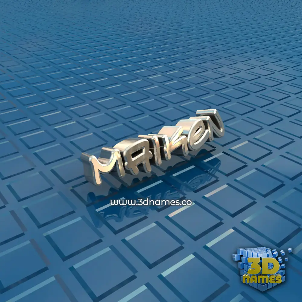 maiken in Blue Bling style - 3D name wallpaper