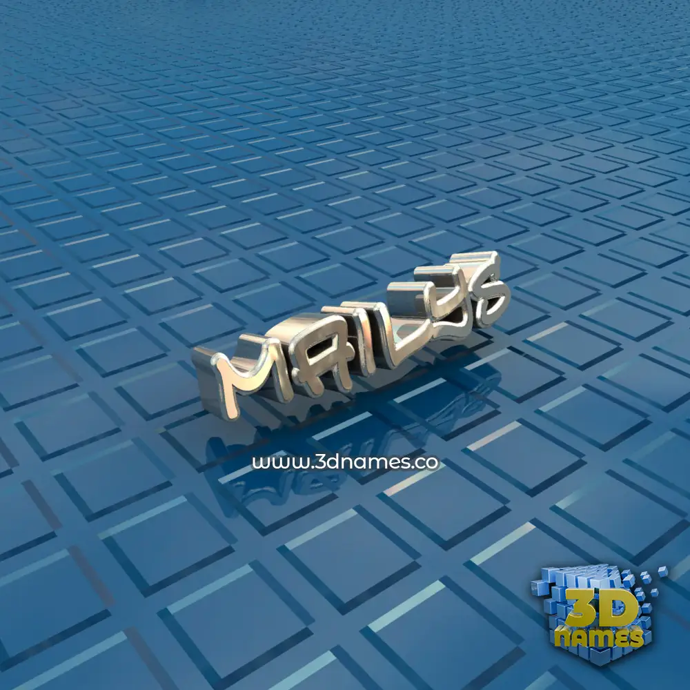 mailys in Blue Bling style - 3D name wallpaper