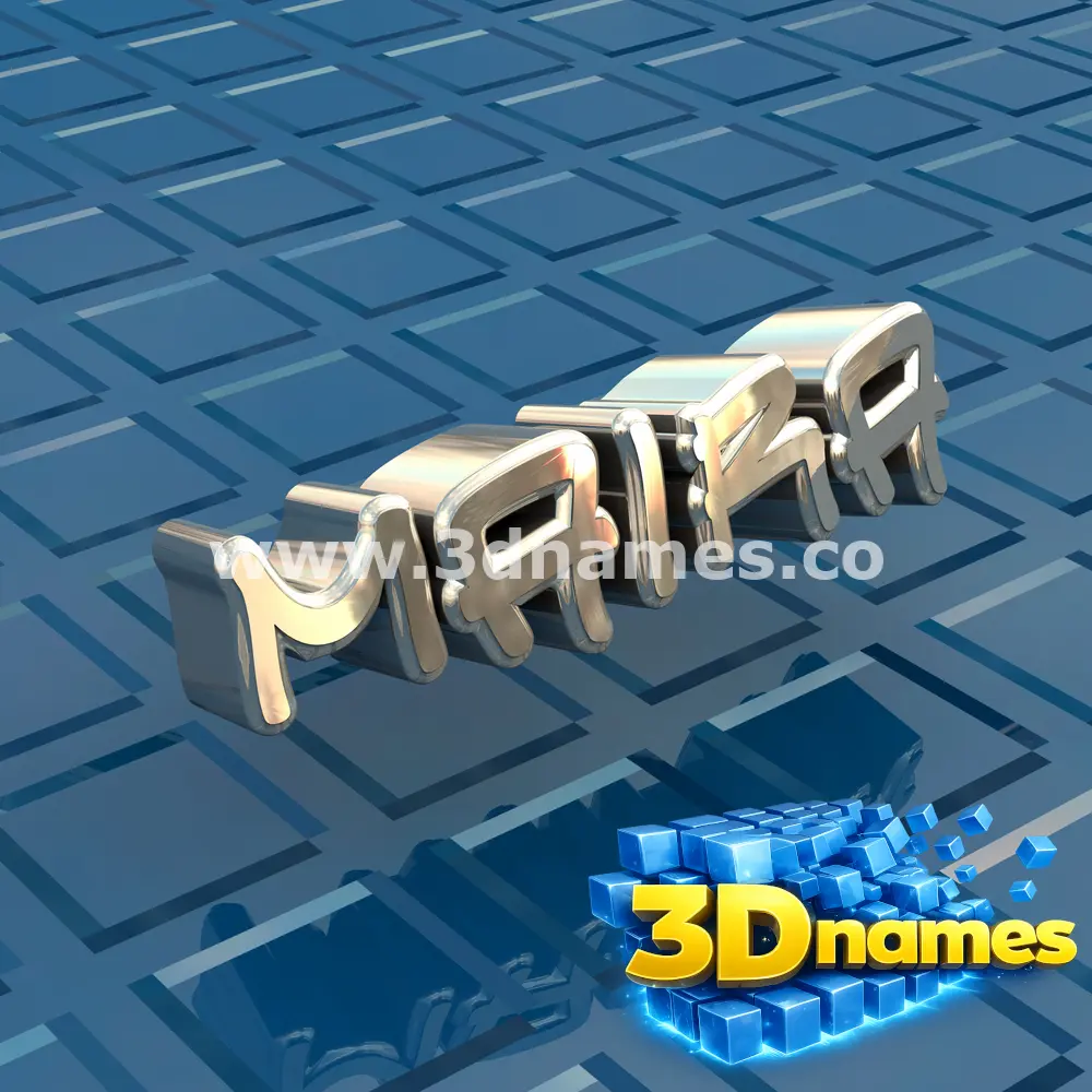 maira in Blue Bling style - 3D name wallpaper