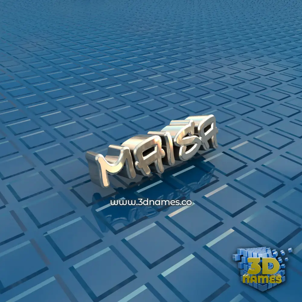 maisa in Blue Bling style - 3D name wallpaper